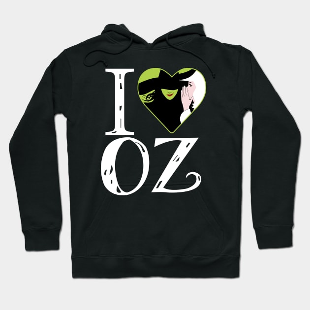 I Love OZ Hoodie by KsuAnn